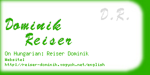 dominik reiser business card